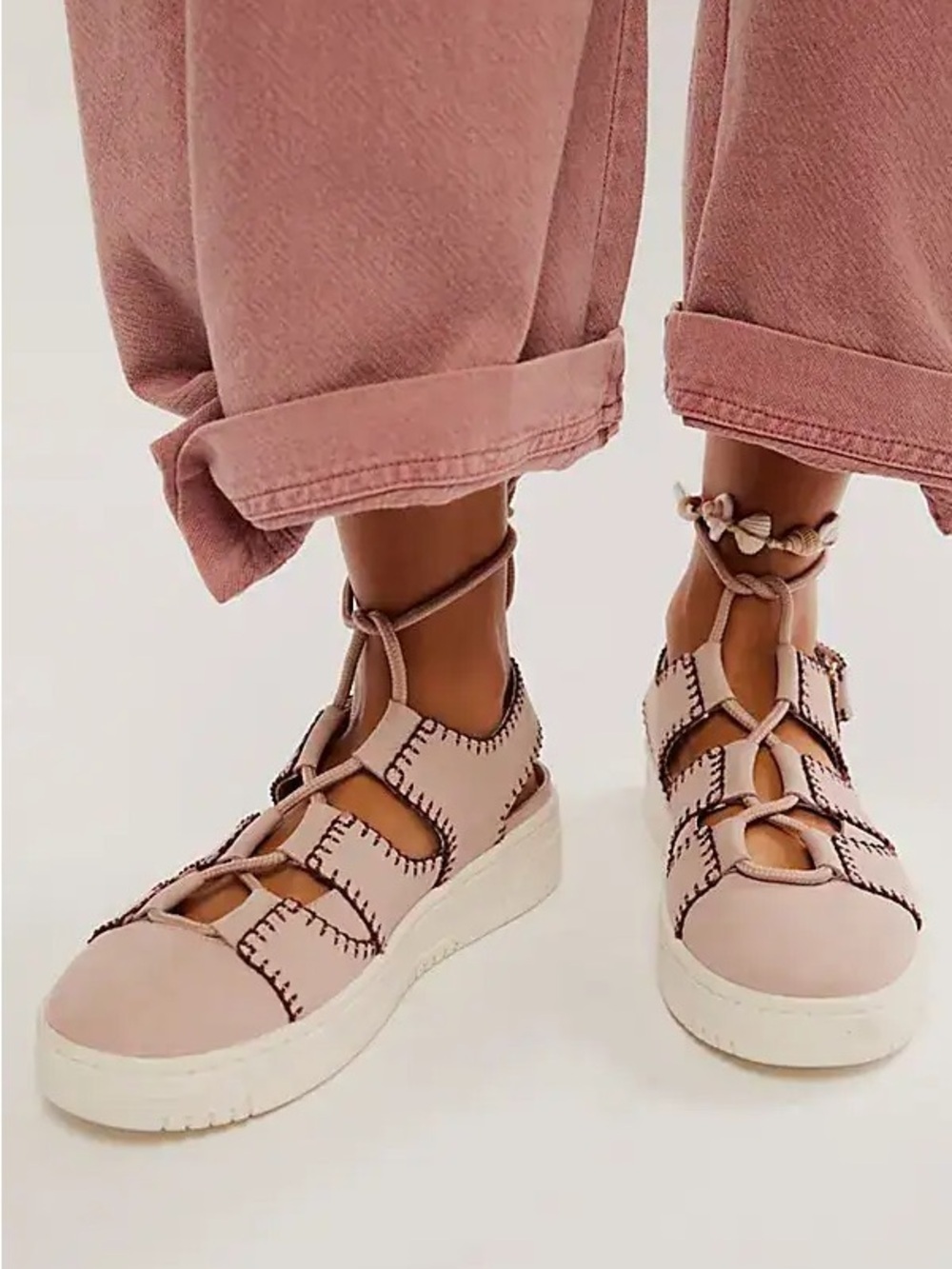 Free People Thirty Love Cutaway Sneakers in Ember Size: 7.5